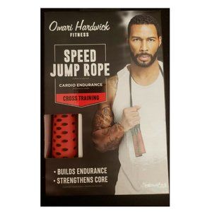 Omari Hardwick Speed Jump Rope New Red Handle Cross Training NEW